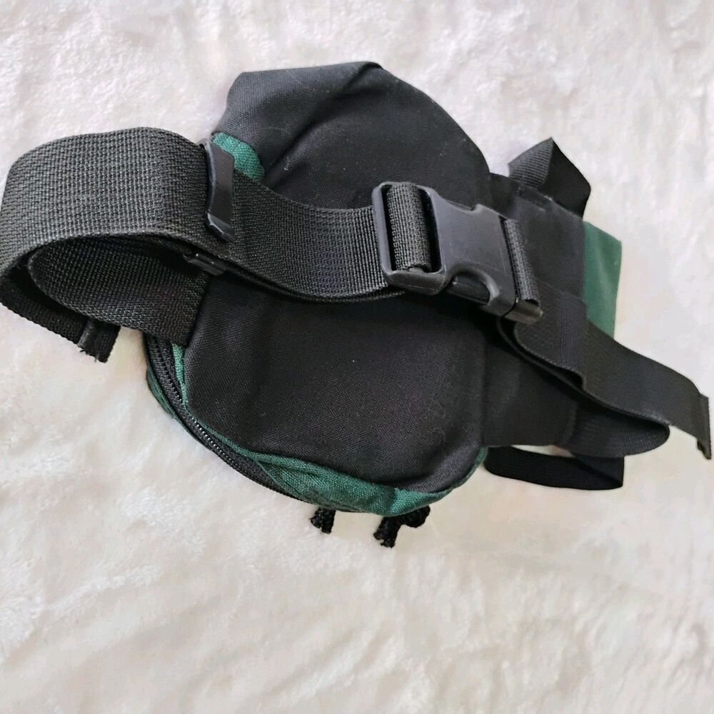 Vintage 90s JanSport Fanny Pack Water Bottle Holder USA Hip Bag Green Hiking EUC - Picture 7 of 16